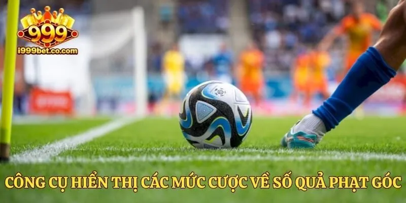 Công cụ hiển thị các mức cược về số quả phạt góc