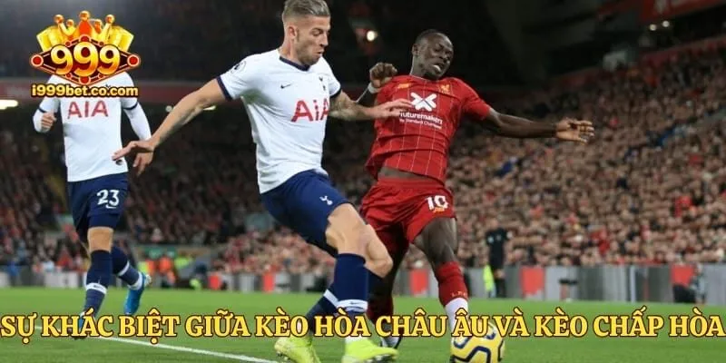 Sự khác biệt giữa kèo hòa châu Âu và kèo chấp hòa đồng banh